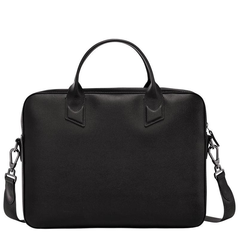 Longchamp Sur Seine Men Briefcase Black | Australia-329XMYNLE