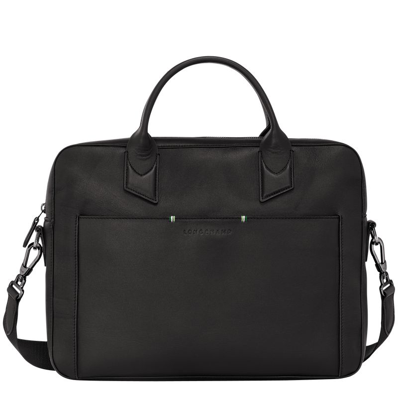 Longchamp Sur Seine Men Briefcase Black | Australia-329XMYNLE