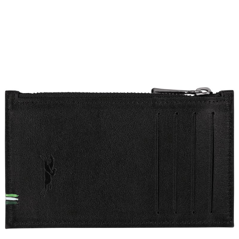 Longchamp Sur Seine Men Coin Purse Black | Australia-618IPKRGB