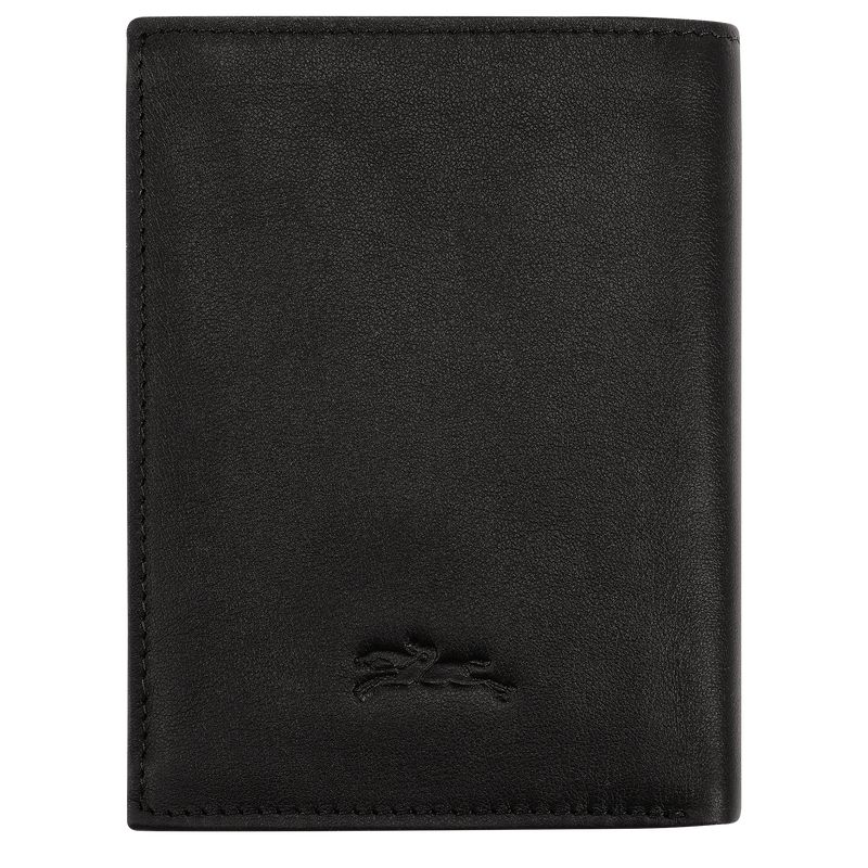 Longchamp Sur Seine Men Wallet Black | Australia-876OLJDTI