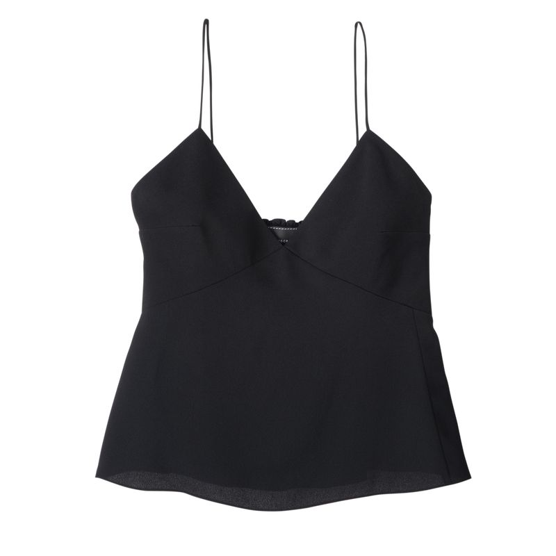 Longchamp Thin Strap Women Top Black | Australia-271SLUBQR