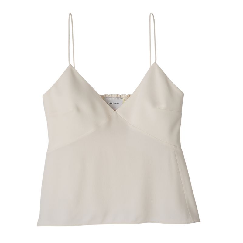 Longchamp Thin Strap Women Top Cream | Australia-467BQWLIX