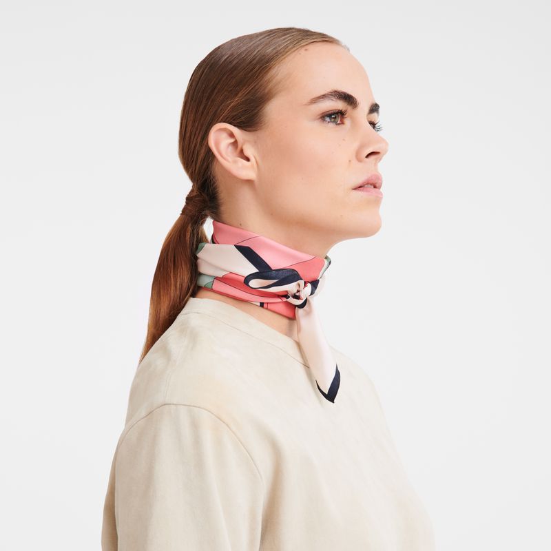 Longchamp University 70 Women Scarf Beige | Australia-396QBJUXK