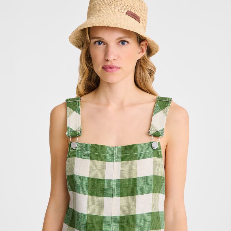 Longchamp Vichy Jacquard Women Dress Green | Australia-213CZITAW