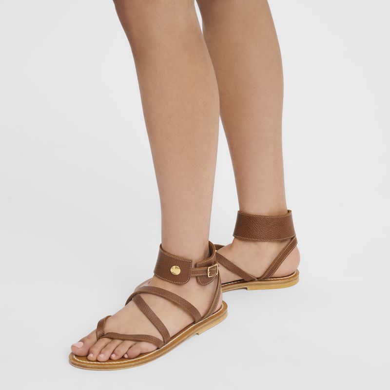 Longchamp X K.Jacques Women Sandals Brown | Australia-638OWMHGT