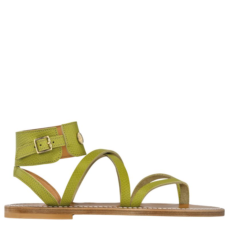 Longchamp X K.Jacques Women Sandals Green | Australia-490INLEXO