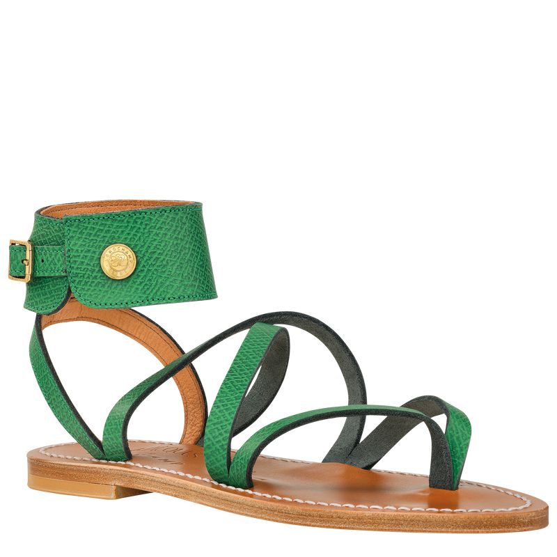 Longchamp X K.Jacques Women Sandals Green | Australia-654AJVHET