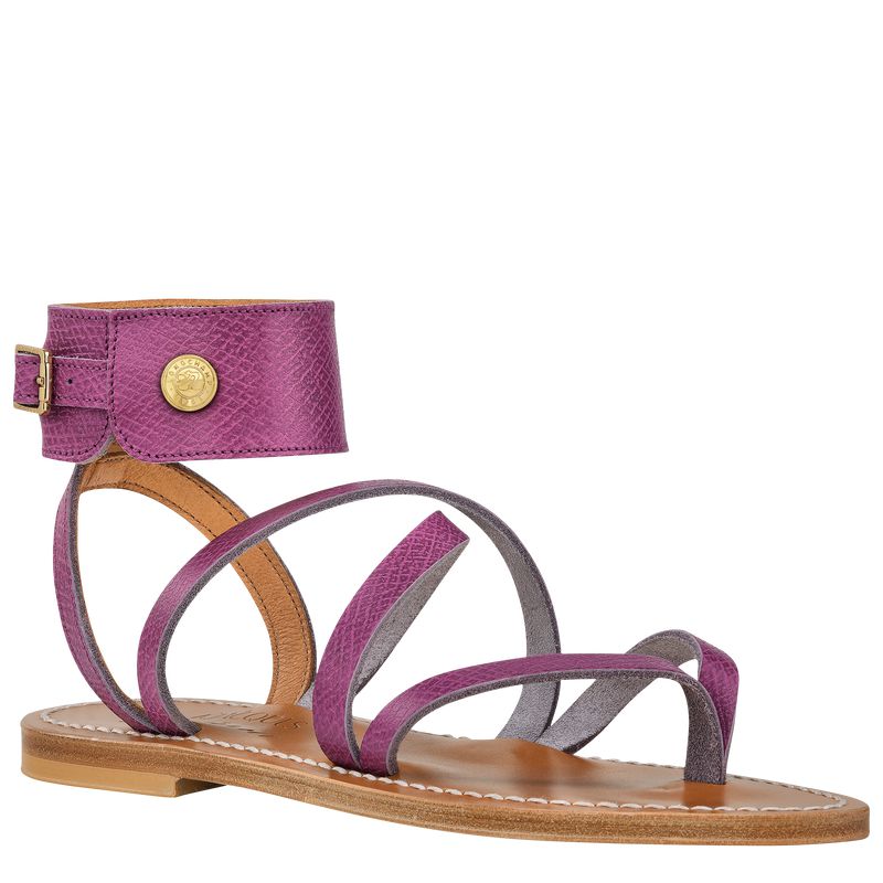 Longchamp X K.Jacques Women Sandals Purple | Australia-458ROXDQP