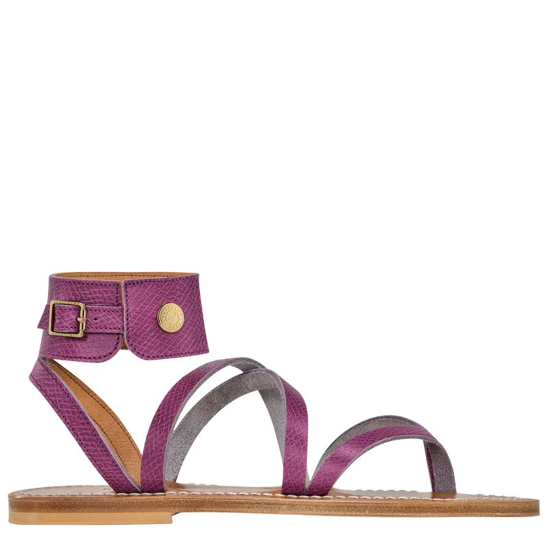 Longchamp X K.Jacques Women Sandals Purple | Australia-458ROXDQP