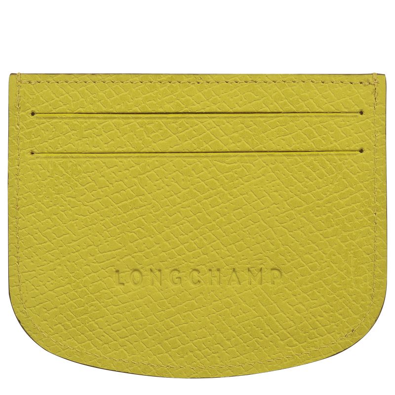 Longchamp Épure Men Card Holder Green | Australia-678NADPXI