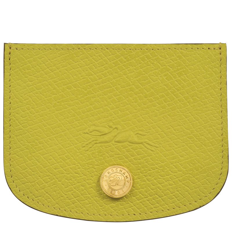 Longchamp Épure Men Card Holder Green | Australia-678NADPXI