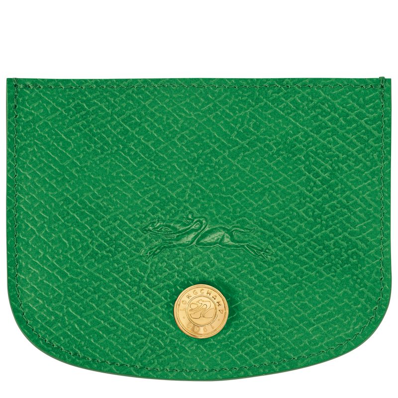 Longchamp Épure Men Card Holder Green | Australia-013VOAHQB