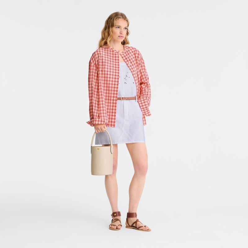 Longchamp Épure S Women Bucket Bag Beige | Australia-852SWZRHM