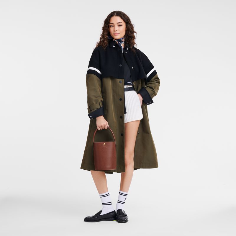Longchamp Épure S Women Bucket Bag Brown | Australia-238OKCRZN