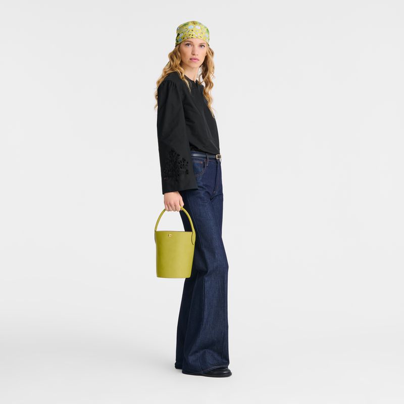 Longchamp Épure S Women Bucket Bag Green | Australia-460EWOPCN