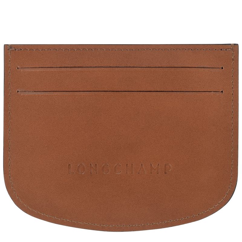 Longchamp Épure Women Card Holder Brown | Australia-012OHFBZY