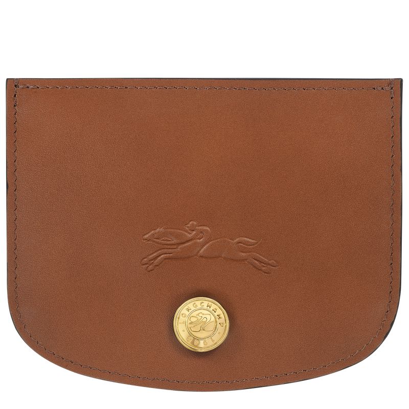 Longchamp Épure Women Card Holder Brown | Australia-012OHFBZY