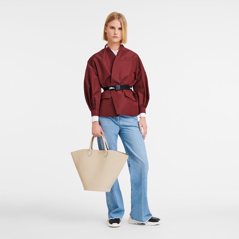 Longchamp Épure Xl Women Tote Bag Beige | Australia-359MEWSFB