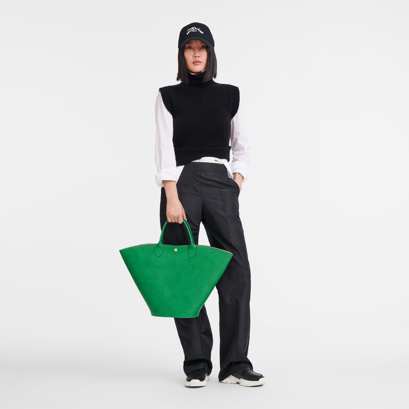 Longchamp Épure Xl Women Tote Bag Green | Australia-728DPKNTW