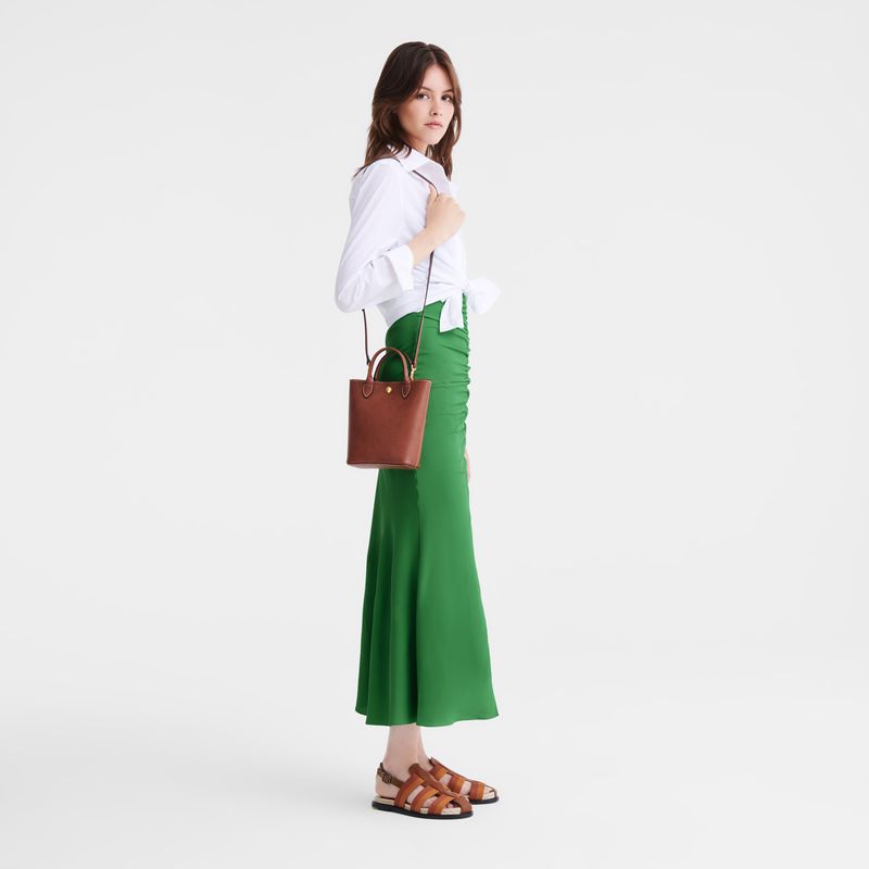 Longchamp Épure Xs Women Tote Bag Brown | Australia-420ZMJOUQ