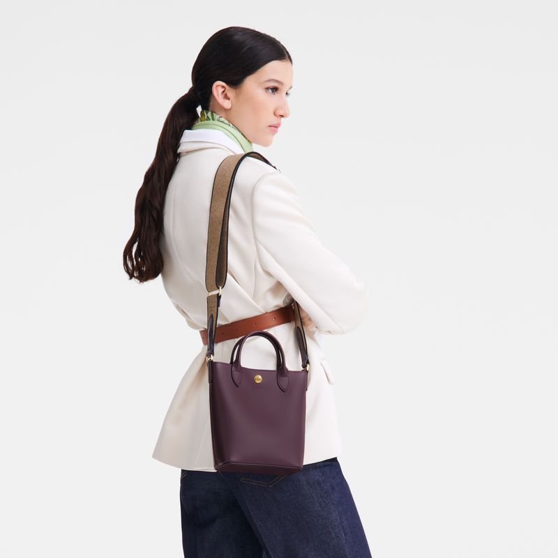 Longchamp Épure Xs Women Tote Bag Dark Purple | Australia-897BKCWJS